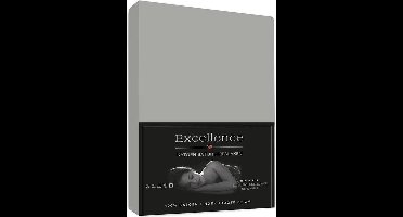 Excellence Katoen Satijn hoeslaken 100x200cm + 30cm - Zilver grijs