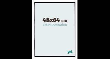 Your Decoration - Fotolijst 48x64 cm - Kunststof - Zwart Hoogglans - Evry