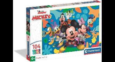 Clementoni - Puzzel - 104 Stukjes - Disney Mickey en Vrienden - Kinderpuzzel - Vanaf 6 jaar