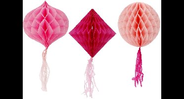 Honeycomb Set - Perfect Pink - 3 stuks