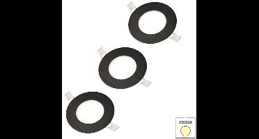 Lybardo - Lage Inbouwspots - 3-pack - 3W - Neutraal Wit Licht - Spotjes Inbouw