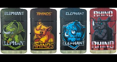 Turboaanstekers - 4 stuks - Elephant - Jet flame lighter - windaansteker - navulbaar- verstelbaar vlam