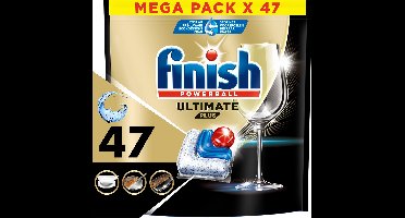 Finish Ultimate Plus All in One regular vaatwastabletten - 47 capsules
