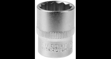 GEKO 1/2" dopsleutel - 11 mm - 12-punts - chroom vanadium staal