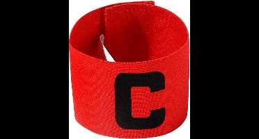 *** Aanvoerdersband Sporten Rood - Sport - Beweging - Voetbal en Hockey - Senior - C Captain - Verstelbaar - Unisex - van Heble® ***