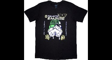 Disney Star Wars - Galactic Empire Melted Mask Heren T-shirt - S - Zwart