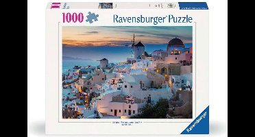Ravensburger puzzel legpuzzel Santorini avond - 1000 stukjes landschap.