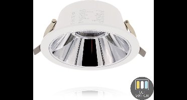 OutledTL | LED Downlight Kerber - TriColor - 16 Watt - Zaagmaat 130 -140MM - Wit