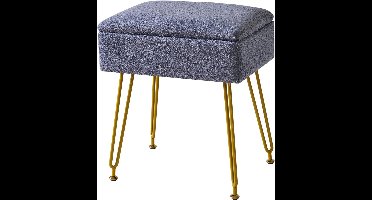 ApexArte® Make up Stoel - Kaptafel Kruk - Visagie - Blauw