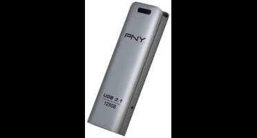 PNY Elite Steel USB-stick 128 GB Zilver FD128ESTEEL31G-EF USB-A 3.1 Gen 1