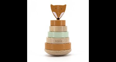 Trixie Houten Stapeltoren - Mr. Fox - Houten stacking toy - Educatief speelgoed - Voor Jongens & Meisjes - Vos