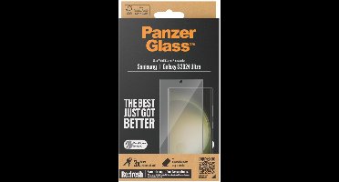 PanzerGlass Screenprotector geschikt voor Samsung Galaxy S24 Plus Glazen | PanzerGlass Ultra-Wide Fit Screenprotector - Case Friendly + Installatie Frame