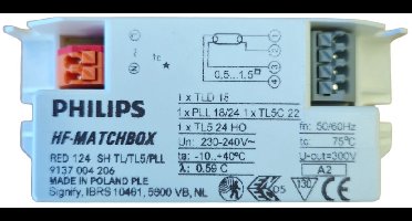 Philips HF-Matchbox Red 124 SH TL/TL5/PL-L | Voorschakelapparaat