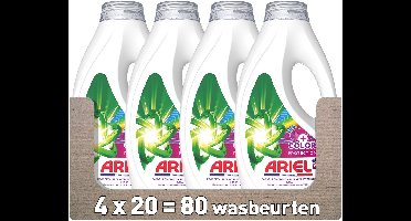 Ariel Vloeibaar Wasmiddel +Kleurbescherming - 4 x 20 Wasbeurten
