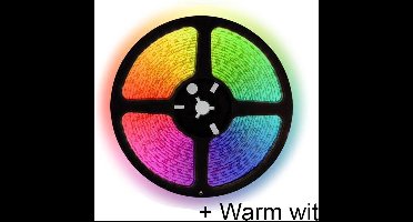 5 meter RGBW (Warm wit) led strip - DUAL LED - 60Leds/m - 12V