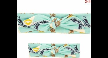 New Age Devi - Haarbanden Set Moeder Dochter - Twinning - Haarband - Setje - Accessoires - Turqoise