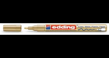 Permanente markeerstift Edding 751 Gouden 10 Stuks