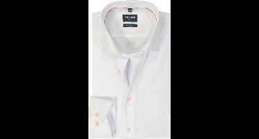 OLYMP modern fit overhemd - popeline - roze - Strijkvrij - Boordmaat: 43