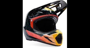 FOX V3 RS Grid MIPS Zwart Oranje Crosshelm - Maat XS - Helm