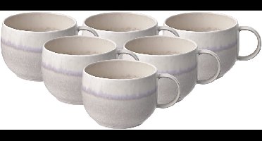 Villeroy & Boch - Perlemor Sand Koffiekoppen 6 stuks 0,27l