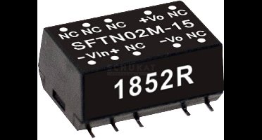 MW Mean Well SFTN02N-05 DC/DC-convertermodule 400 mA 2 W Aantal uitgangen: 1 x Inhoud 1 stuk(s)