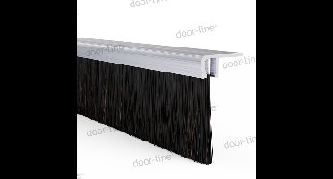 Stripborstel met F-profiel | Voor afdichting van kieren, haaks profiel 90 | Lengte: 1000 mm | Zichtbare haarlengte: 30 mm | Totale hoogte: 37,5 mm