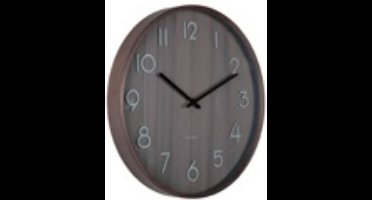 Karlsson Wandklok Pure Small - Bruin - Ø22cm - Wandklok Modern