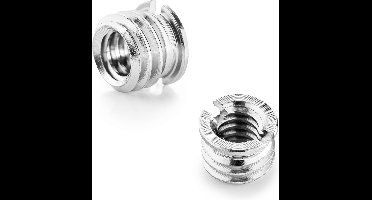 MOJOGEAR P07 schroefadapter 1/4 inch naar 3/8 inch - 1 stuks verloopstuk - RVS