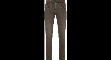 Pierre Cardin - Broek Lyon Tapered Future Flex Grijs Bruin - Heren - Maat W 35 - L 32 - Modern-fit