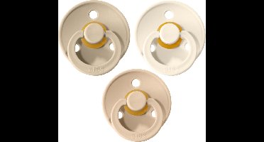 Bibs Fopspeen 3 stuks maat 2 6-18 maanden |Vanilla, Ivory White en Sand