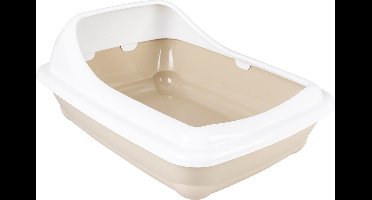 Duvoplus - Kattenbak - Kat - Kattentoilet Birba Met Rand M - 46x35x20cm Mocaccino - 1st