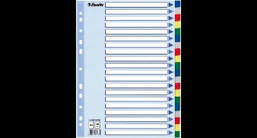 Tabbladen Esselte A4 11R PP 20-delig