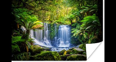 Poster Jungle - Waterval - Australië - Planten - Natuur - 30x20 cm - Kerstversiering - Kerstdecoratie voor binnen - Kerstmis - Poster Jongenskamer - Poster Kinderkamer Jongen