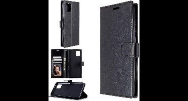 LuxeBass Hoesje geschikt voor RealMe 7 Boekhoesje Zwart - telefoonhoes - gsm hoes - telefoonhoesjes
