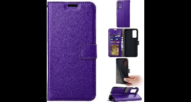 LuxeBass Boekhoesje geschikt voor iPhone 13 Pro - Paars - telefoonhoes - gsm hoes - telefoonhoesjes