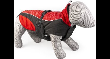 Duvoplus - Dierenkleding - Hond - Hondenjas Hi Vis Casual Xl - 70cm Rood/zwart - 1st