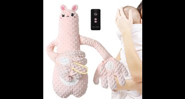 Kinder Slaapcomfort Kussen, Pluche Speelgoed Kussen, Knuffeldier Super Zacht Pluche Kussen, Geschikt Voor Familie En Reizen Poppen (Roze Konijn)