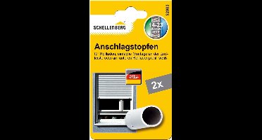 Schellenberg 52004 Rolluikstopper, Stopplug voor rolluiken, 2 stuks - Dubbelverpakking, Bruin