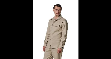 Overshirt Profuomo beige katoen
