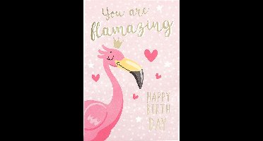 Depesche verjaardagskaart flamingo Happy Birthday kaart speelgoed.