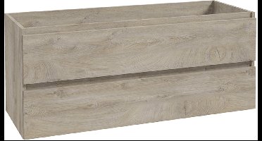 Alvara onderkast 120 cm grijs eiken – badkamermeubel met soft-close lades