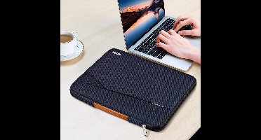 Laptop Sleeve 13.3 Inch voor MacBook en andere laptops - Beschermende Tas voor Acer, HP, Lenovo en Dell - Donkerblauw, Waterdicht en Schokbestendig
