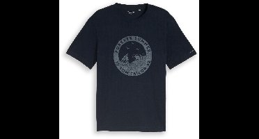 Tom Tailor - T-shirt met print - Maat XXXL - sky captain blue