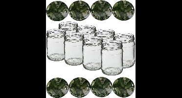 Natuurlijker leven® - Glazenpotten 500 ml met twist-off deksel (augurk) 8 stuks