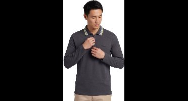 Hugo Boss polo lange mouw grijs