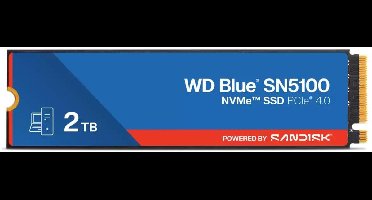 Sandisk Wd Blue Sn5100 Nvme Ssd 2Tb Voor Computer En Laptops, Hoge Prestaties