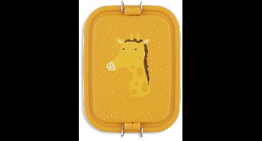 Trixie | Brooddoos klein - Mr. Giraffe - RSV Lunchbox voor kinderen - Makkelijk te openen Broodtrommel – Geel