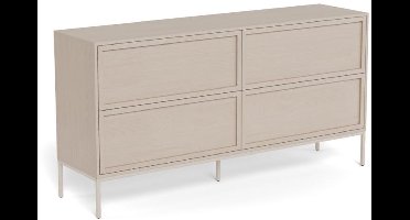 Ladekast Darvo Grijs 157cm - Giga Living