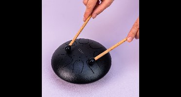 MikaMax Tongue Steel Drum - Handpan - Klankschaal - 8 Noten - Inclusief Drumstokken, Vingerdrums, Carrybag en Muziekboekje - Anti-Slip