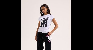 Juicy Couture Kiss My Juicy Hilton Tshirt WIT - Maat S